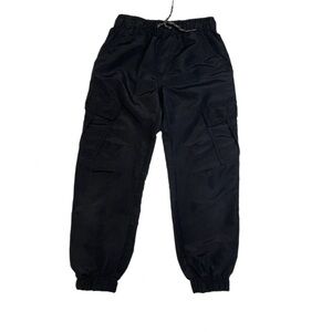 Street Rules Cargo Joggers Youth Boys 6 Black Y2K Streetwear Gorpcore